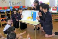 帝塚山幼稚園を訪問