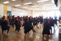 Dance with students in New Zealand.